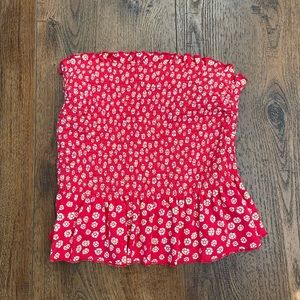 No boundaries ~ red tube top